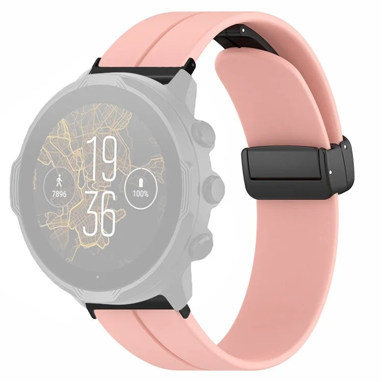 For Suunto Spartan Sport Wrist HR Baro / Suunto 7 Silicone Wrist Strap 24mm Watch Band (Thick Spring Bar)