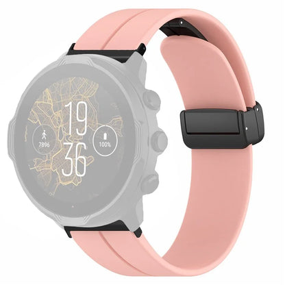 For Suunto Spartan Sport Wrist HR Baro / Suunto 7 Silicone Wrist Strap 24mm Watch Band (Thick Spring Bar)