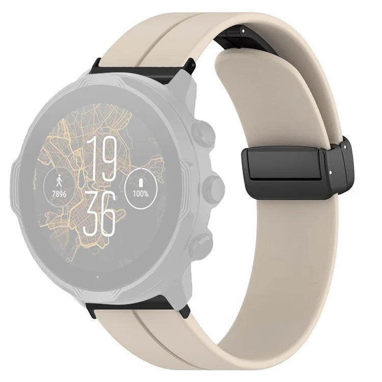 For Suunto Spartan Sport Wrist HR Baro / Suunto 7 Silicone Wrist Strap 24mm Watch Band (Thick Spring Bar)