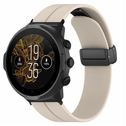 For Suunto Spartan Sport Wrist HR Baro / Suunto 7 Silicone Wrist Strap 24mm Watch Band (Thick Spring Bar)