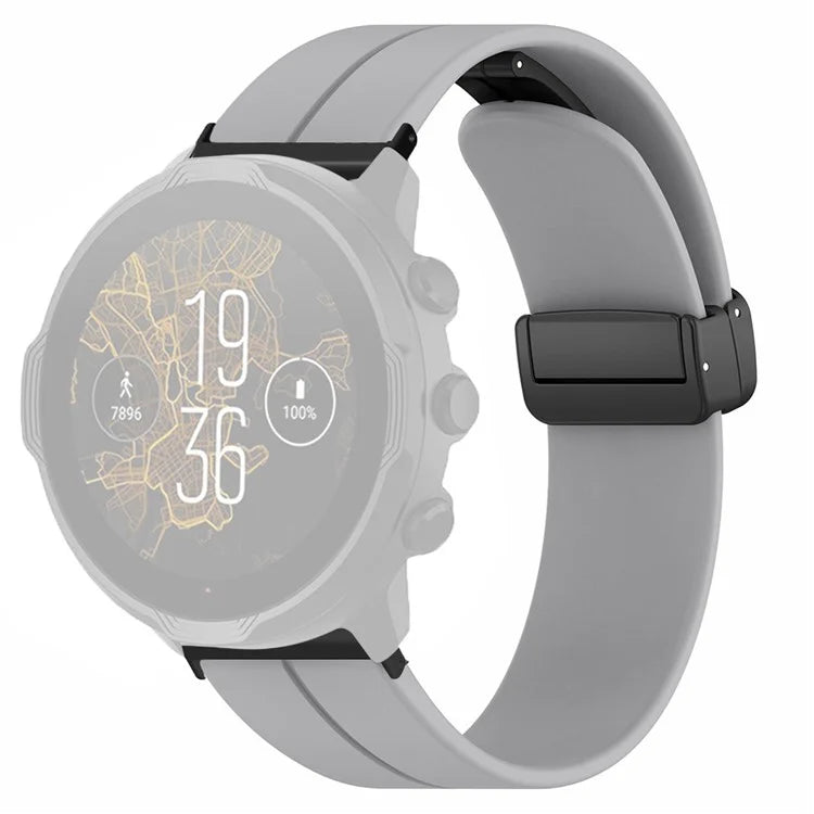 For Suunto Spartan Sport Wrist HR Baro / Suunto 7 Silicone Wrist Strap 24mm Watch Band (Thick Spring Bar)