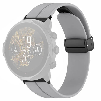 For Suunto Spartan Sport Wrist HR Baro / Suunto 7 Silicone Wrist Strap 24mm Watch Band (Thick Spring Bar)