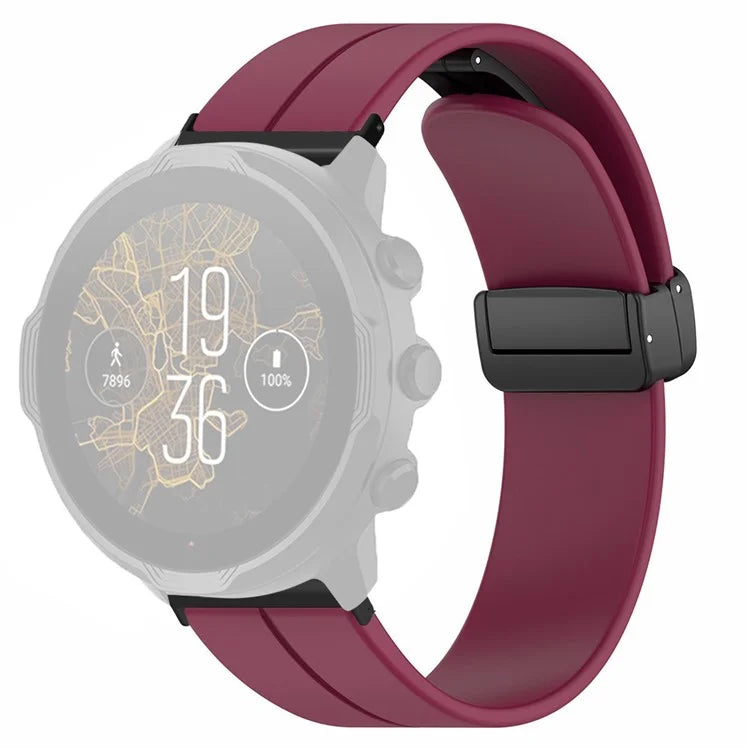 For Suunto Spartan Sport Wrist HR Baro / Suunto 7 Silicone Wrist Strap 24mm Watch Band (Thick Spring Bar)