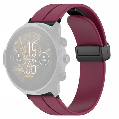 For Suunto Spartan Sport Wrist HR Baro / Suunto 7 Silicone Wrist Strap 24mm Watch Band (Thick Spring Bar)