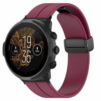 For Suunto Spartan Sport Wrist HR Baro / Suunto 7 Silicone Wrist Strap 24mm Watch Band (Thick Spring Bar)