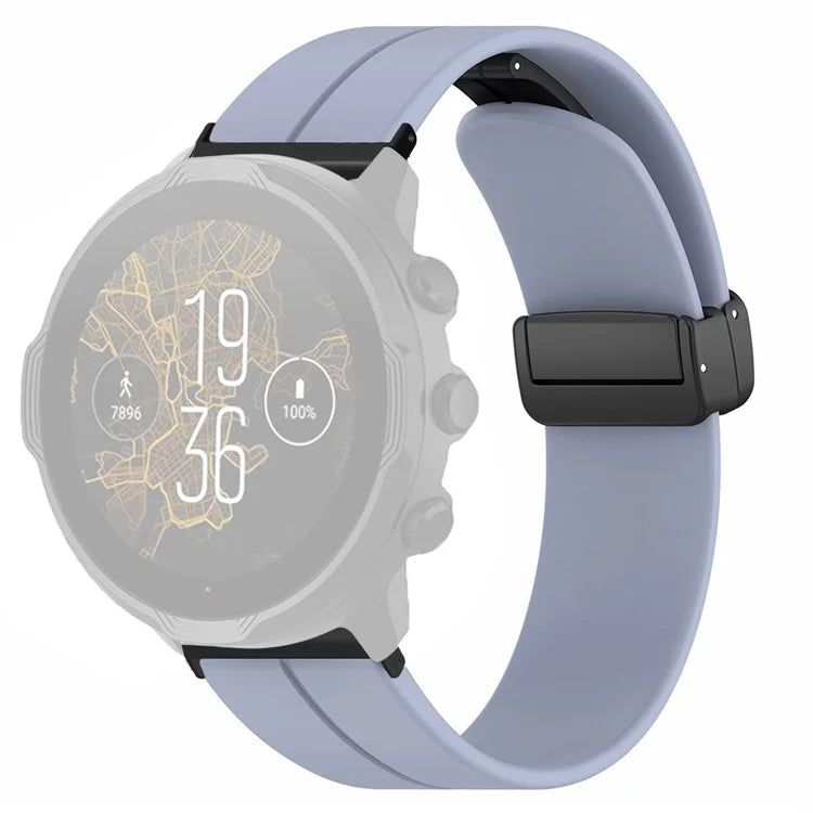 For Suunto Spartan Sport Wrist HR Baro / Suunto 7 Silicone Wrist Strap 24mm Watch Band (Thick Spring Bar)