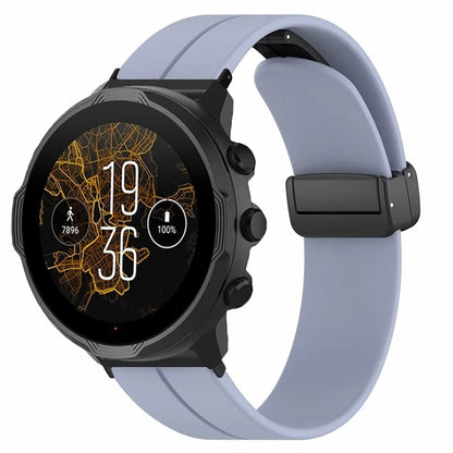 For Suunto Spartan Sport Wrist HR Baro / Suunto 7 Silicone Wrist Strap 24mm Watch Band (Thick Spring Bar)