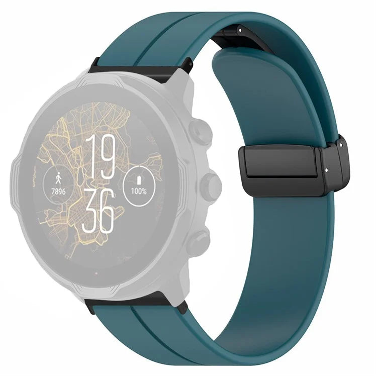 For Suunto Spartan Sport Wrist HR Baro / Suunto 7 Silicone Wrist Strap 24mm Watch Band (Thick Spring Bar)