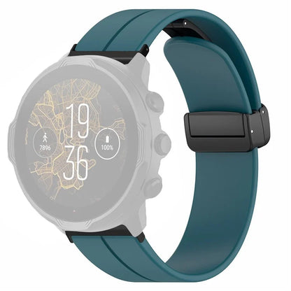 For Suunto Spartan Sport Wrist HR Baro / Suunto 7 Silicone Wrist Strap 24mm Watch Band (Thick Spring Bar)
