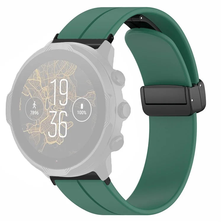 For Suunto Spartan Sport Wrist HR Baro / Suunto 7 Silicone Wrist Strap 24mm Watch Band (Thick Spring Bar)