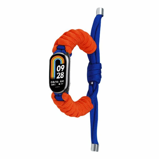 For Xiaomi Smart Band 8 / Smart Band 8 NFC Watch Band Contrast Color Braided Rope Bracelet