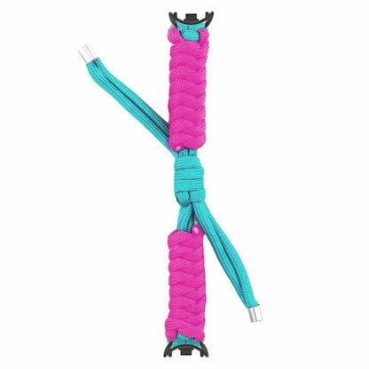 For Xiaomi Smart Band 8 / Smart Band 8 NFC Watch Band Contrast Color Braided Rope Bracelet
