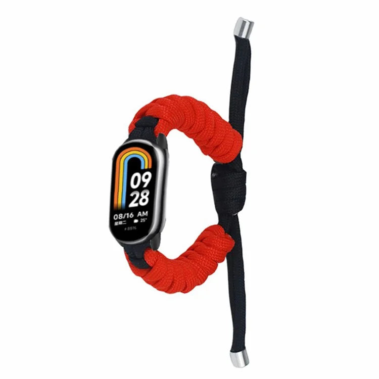 For Xiaomi Smart Band 8 / Smart Band 8 NFC Watch Band Contrast Color Braided Rope Bracelet