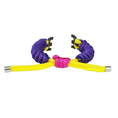 For Xiaomi Smart Band 8 / Smart Band 8 NFC Watch Band Contrast Color Braided Rope Bracelet