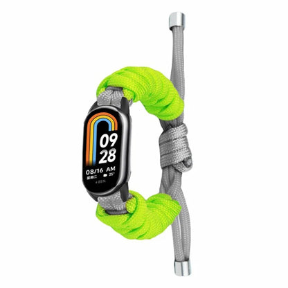 For Xiaomi Smart Band 8 / Smart Band 8 NFC Watch Band Contrast Color Braided Rope Bracelet