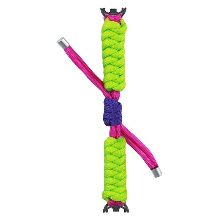 For Xiaomi Smart Band 8 / Smart Band 8 NFC Watch Band Contrast Color Braided Rope Bracelet