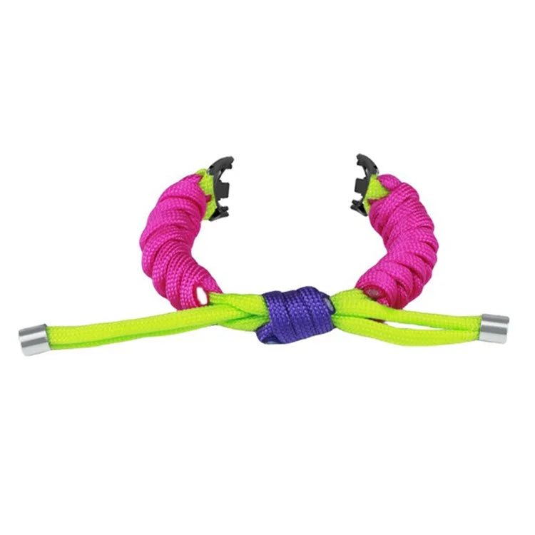 For Xiaomi Smart Band 8 / Smart Band 8 NFC Watch Band Contrast Color Braided Rope Bracelet