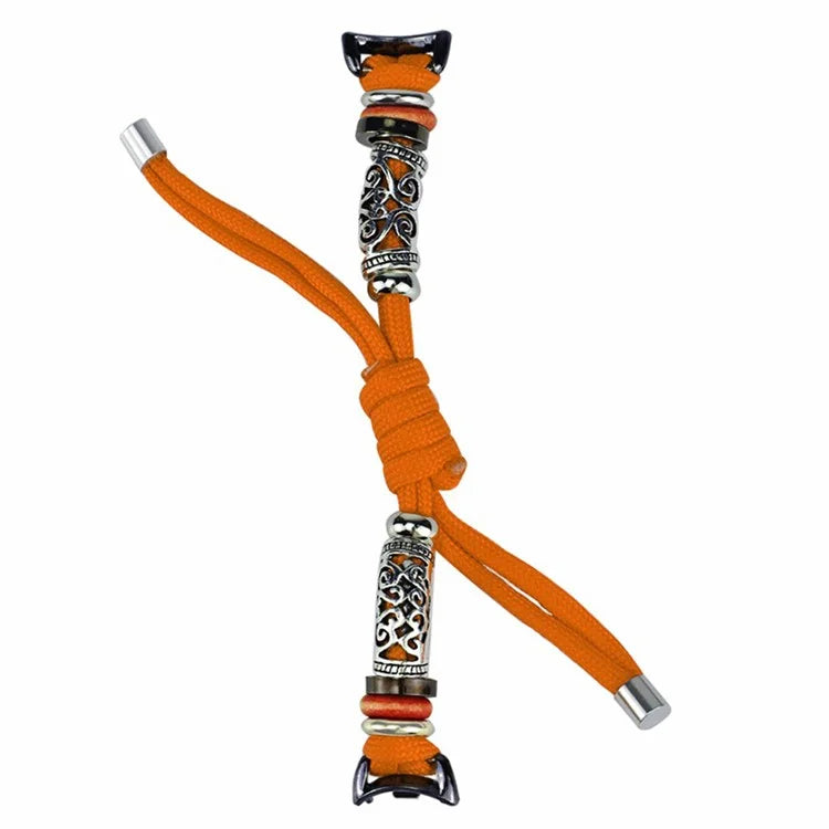 For Xiaomi Smart Band 8 Beads Braided Watch Strap Adjustable Wrist Band Bracelet