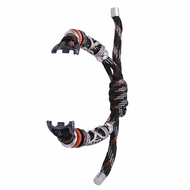 For Xiaomi Smart Band 8 Beads Braided Watch Strap Adjustable Wrist Band Bracelet