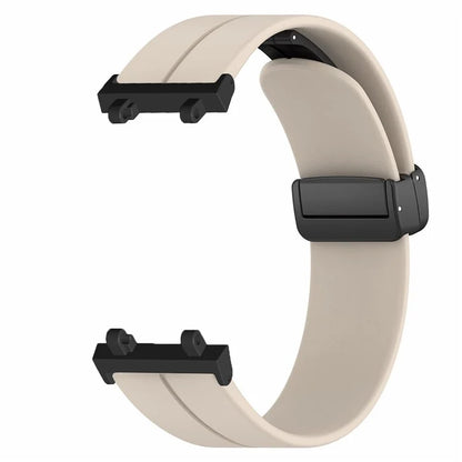 For Huami Amazfit T-Rex 2 Silicone Watch Band Magnetic Folding Buckle Wrist Strap