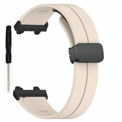 For Huami Amazfit T-Rex 2 Silicone Watch Band Magnetic Folding Buckle Wrist Strap