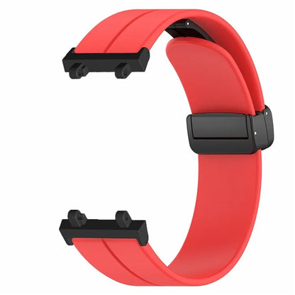 For Huami Amazfit T-Rex 2 Silicone Watch Band Magnetic Folding Buckle Wrist Strap