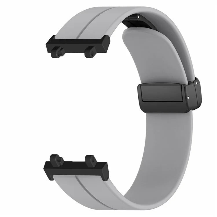 For Huami Amazfit T-Rex 2 Silicone Watch Band Magnetic Folding Buckle Wrist Strap