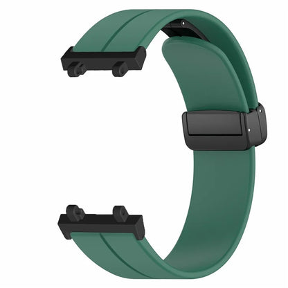 For Huami Amazfit T-Rex 2 Silicone Watch Band Magnetic Folding Buckle Wrist Strap