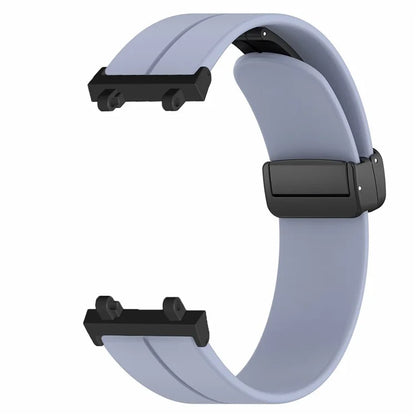 For Huami Amazfit T-Rex 2 Silicone Watch Band Magnetic Folding Buckle Wrist Strap