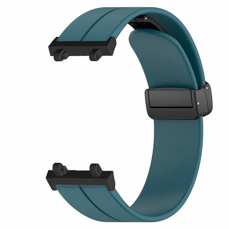 For Huami Amazfit T-Rex 2 Silicone Watch Band Magnetic Folding Buckle Wrist Strap