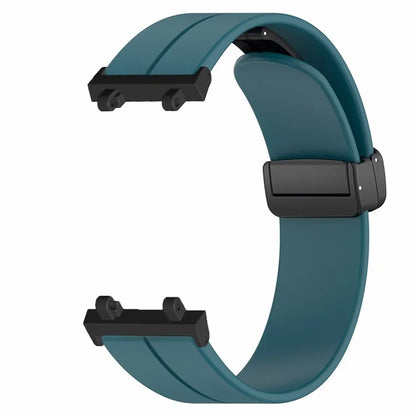 For Huami Amazfit T-Rex 2 Silicone Watch Band Magnetic Folding Buckle Wrist Strap