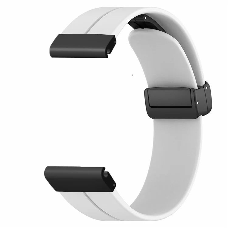 For Garmin Fenix 7X / 6X / 5X Watch Strap Magnetic Buckle Silicone Band with 26mm PC Connector