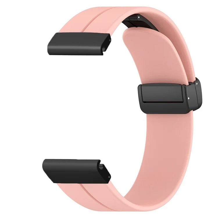 For Garmin Fenix 7X / 6X / 5X Watch Strap Magnetic Buckle Silicone Band with 26mm PC Connector