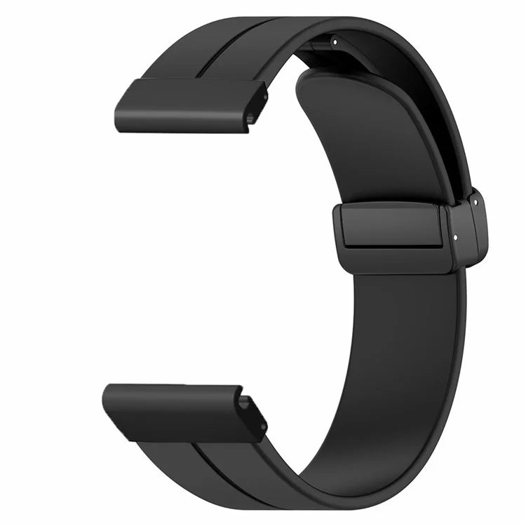 For Garmin Fenix 7X / 6X / 5X Watch Strap Magnetic Buckle Silicone Band with 26mm PC Connector
