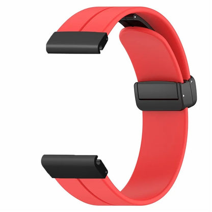 For Garmin Fenix 7X / 6X / 5X Watch Strap Magnetic Buckle Silicone Band with 26mm PC Connector