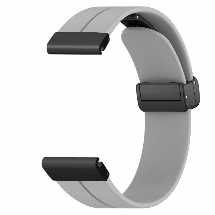 For Garmin Fenix 7X / 6X / 5X Watch Strap Magnetic Buckle Silicone Band with 26mm PC Connector