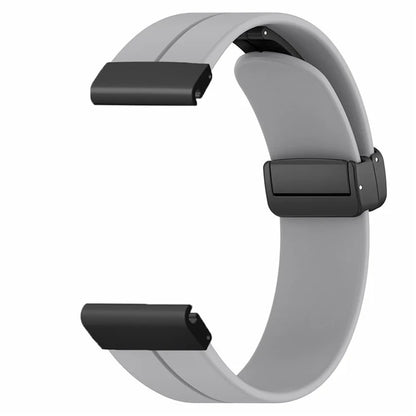 For Garmin Fenix 7X / 6X / 5X Watch Strap Magnetic Buckle Silicone Band with 26mm PC Connector
