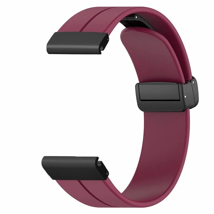 For Garmin Fenix 7X / 6X / 5X Watch Strap Magnetic Buckle Silicone Band with 26mm PC Connector