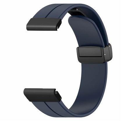 For Garmin Fenix 7X / 6X / 5X Watch Strap Magnetic Buckle Silicone Band with 26mm PC Connector