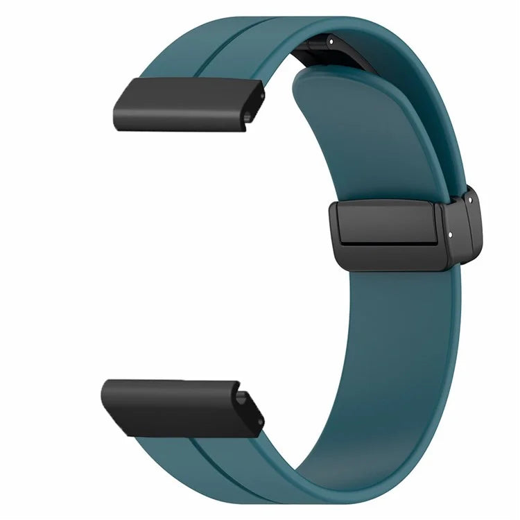 For Garmin Fenix 7X / 6X / 5X Watch Strap Magnetic Buckle Silicone Band with 26mm PC Connector