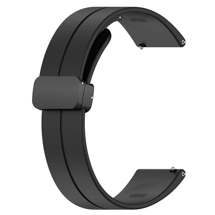 For Huami Amazfit GTR Mini / GTS 4 / 3 / 2 / Bip 3 Watch Band Magnetic Folding Buckle 20mm Silicone Strap