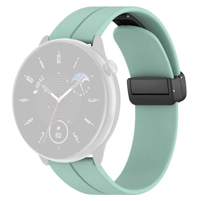For Huami Amazfit GTR Mini / GTS 4 / 3 / 2 / Bip 3 Watch Band Magnetic Folding Buckle 20mm Silicone Strap