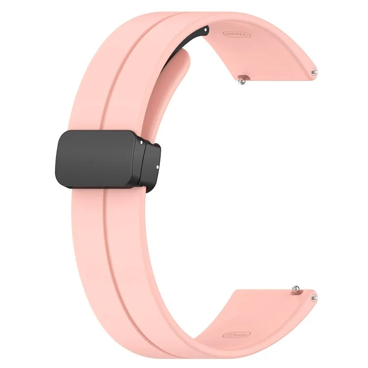 For Huami Amazfit GTR Mini / GTS 4 / 3 / 2 / Bip 3 Watch Band Magnetic Folding Buckle 20mm Silicone Strap