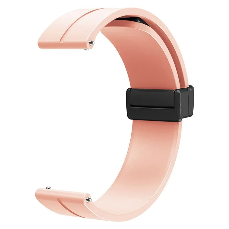 For Huami Amazfit GTR Mini / GTS 4 / 3 / 2 / Bip 3 Watch Band Magnetic Folding Buckle 20mm Silicone Strap
