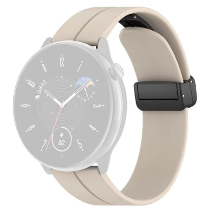 For Huami Amazfit GTR Mini / GTS 4 / 3 / 2 / Bip 3 Watch Band Magnetic Folding Buckle 20mm Silicone Strap