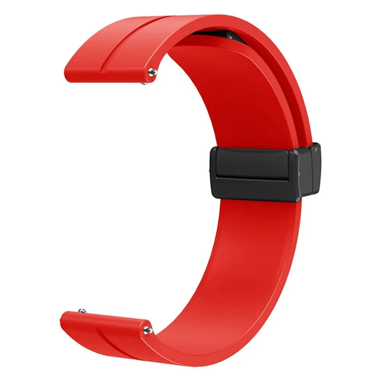 For Huami Amazfit GTR Mini / GTS 4 / 3 / 2 / Bip 3 Watch Band Magnetic Folding Buckle 20mm Silicone Strap