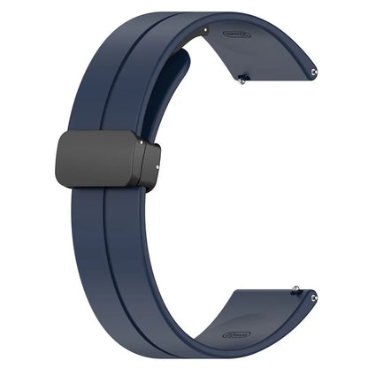 For Huami Amazfit GTR Mini / GTS 4 / 3 / 2 / Bip 3 Watch Band Magnetic Folding Buckle 20mm Silicone Strap