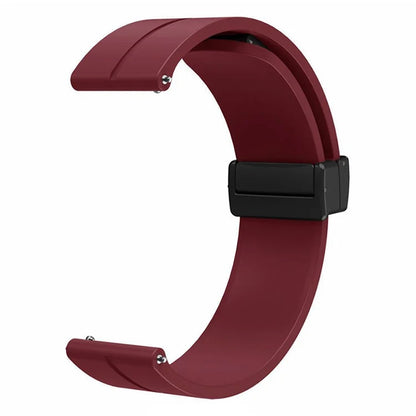 For Huami Amazfit GTR Mini / GTS 4 / 3 / 2 / Bip 3 Watch Band Magnetic Folding Buckle 20mm Silicone Strap