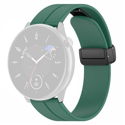 For Huami Amazfit GTR Mini / GTS 4 / 3 / 2 / Bip 3 Watch Band Magnetic Folding Buckle 20mm Silicone Strap