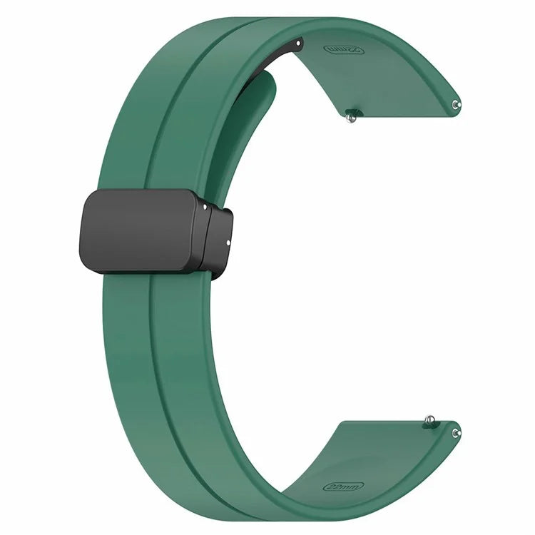 For Huami Amazfit GTR Mini / GTS 4 / 3 / 2 / Bip 3 Watch Band Magnetic Folding Buckle 20mm Silicone Strap